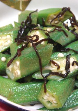 オクラのバター醤油塩昆布和え-レシピのメイン写真