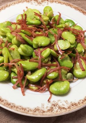 そら豆のベーコンオイル炒め-レシピのメイン写真