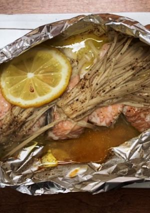 ヘルシオで簡単。鮭のホイル焼き-レシピのメイン写真