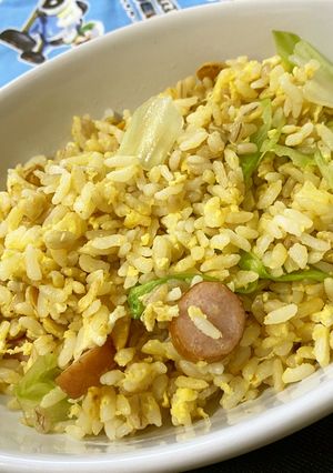 簡単！にんにくしょうゆレタスチャーハン-レシピのメイン写真