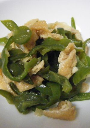 ささっと！！ピーマンと油あげの中華風煮-レシピのメイン写真