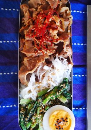 息子弁当✨ビビンバ-レシピのメイン写真