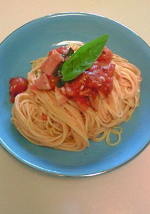簡単トマトパスタ-レシピのメイン写真