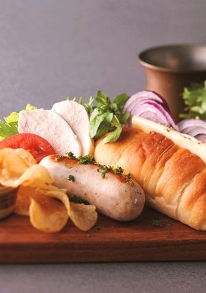 みつせ鶏蒸し鶏サンドプレート-レシピのメイン写真