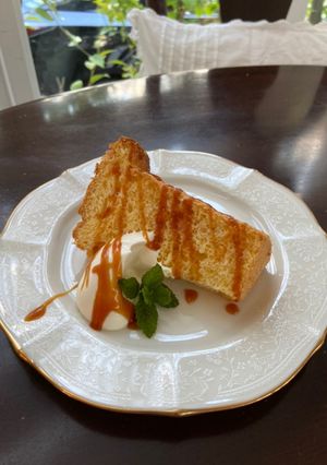 シフォンケーキに♡絶品カラメルソース-レシピのメイン写真