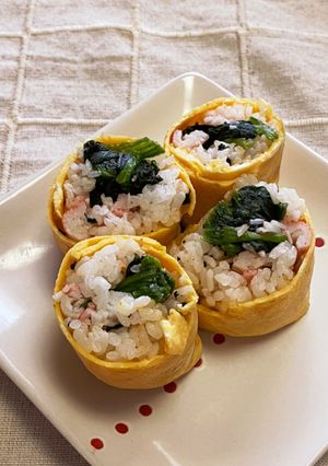 ☆一口♪卵巻きご飯☆-レシピのメイン写真