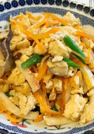 簡単！ヘルシー！炒り豆腐-レシピのメイン写真