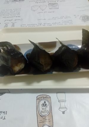 生姜、醤油、カチリの混ぜたおにぎり。-レシピのメイン写真