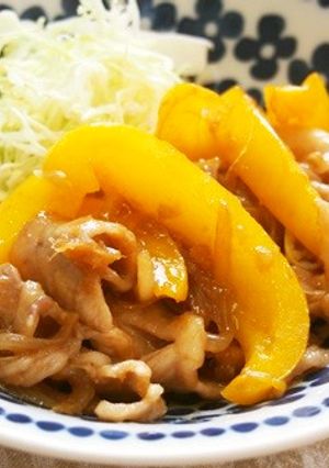 豚バラとパプリカの生姜焼き♪-レシピのメイン写真