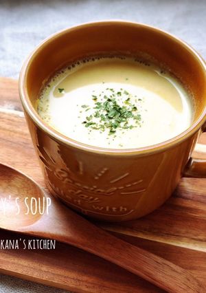 ミキサーいらずの豆乳かぼちゃスープ♪♪-レシピのメイン写真