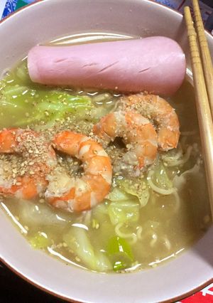おうちで海老出汁塩ラーメン-レシピのメイン写真