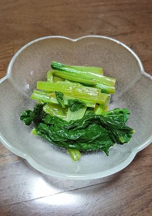 簡単・小松菜の辛子醤油あえ-レシピのメイン写真
