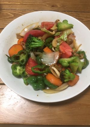 ざく切り野菜炒め-レシピのメイン写真