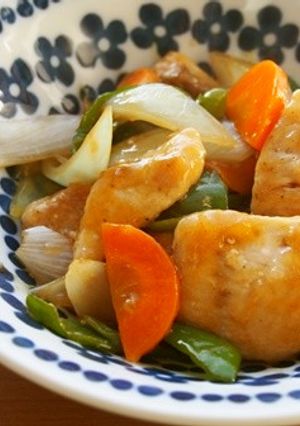 メカジキと野菜の甘酢炒め♪レンチンで時短-レシピのメイン写真
