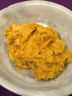 かぼちゃの煮物でカボチャサラダ-レシピのメイン写真
