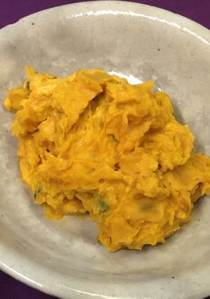 かぼちゃの煮物でカボチャサラダ-レシピのメイン写真