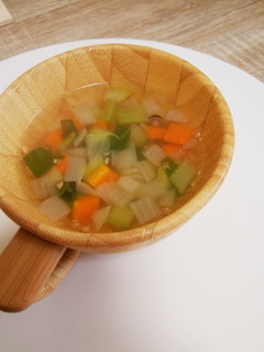 簡単!野菜たっぷり生姜コンソメスープ-レシピのメイン写真