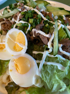 冷やしサラダ肉うどん♡-レシピのメイン写真