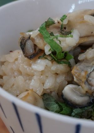 新ショウガと大葉香る♪牡蠣ご飯-レシピのメイン写真