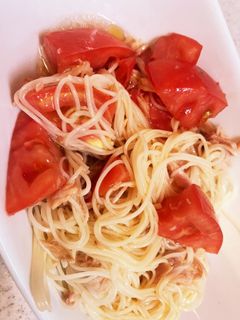 5分で完成★ツナトマさっぱりそうめん-レシピのメイン写真
