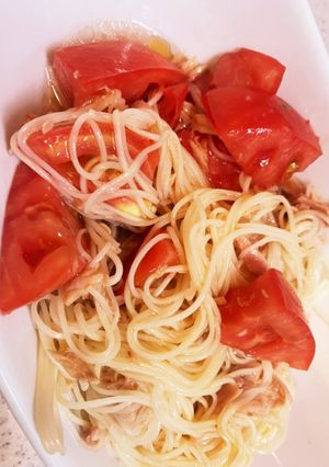 5分で完成★ツナトマさっぱりそうめん-レシピのメイン写真