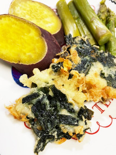 ハナビラタケとわかめのかき揚げ-レシピのメイン写真