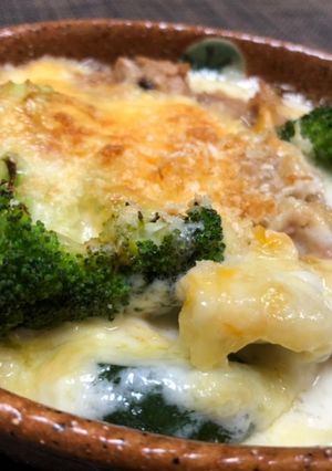 白きくらげとツナ、色々野菜のグラタン-レシピのメイン写真