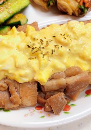 レンジで簡単＊鶏の甘酢煮タルタル乗せ-レシピのメイン写真