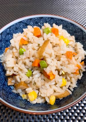 節約！ミックスベジタブルの炊き込みご飯-レシピのメイン写真