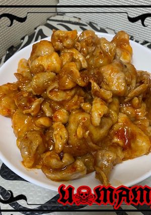 揚げ焼き鶏の旨辛和え-レシピのメイン写真