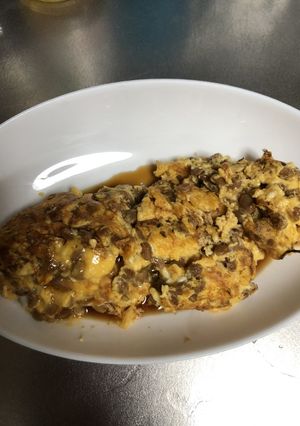 納豆オムレツ-レシピのメイン写真
