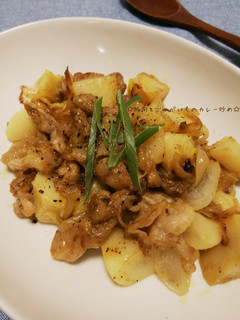 豚肉とじゃが芋のカレー炒め-レシピのメイン写真