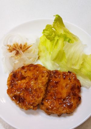適当 鶏むね肉ハンバーグ-レシピのメイン写真