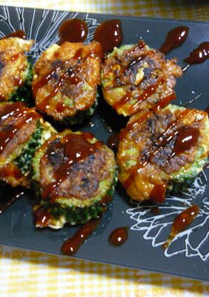 ゴーヤの肉詰めピカタ-レシピのメイン写真