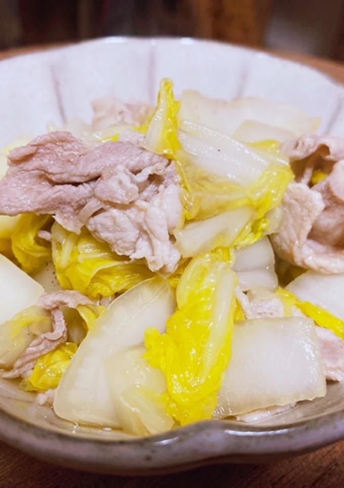 白菜と豚肉のさっと煮-レシピのメイン写真
