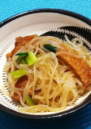 【低カロリー】糸コンとてんぷらの炒り煮-レシピのメイン写真