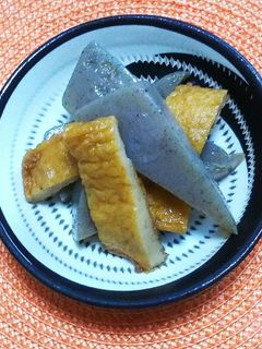 【腸のお掃除】こんにゃくとてんぷらの煮物-レシピのメイン写真
