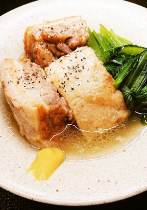 圧力鍋で時短！昆布茶でさっぱり豚の角煮♪-レシピのメイン写真