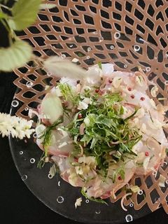 簡単すぎる鯛の昆布〆風、和風カルパッチョ-レシピのメイン写真