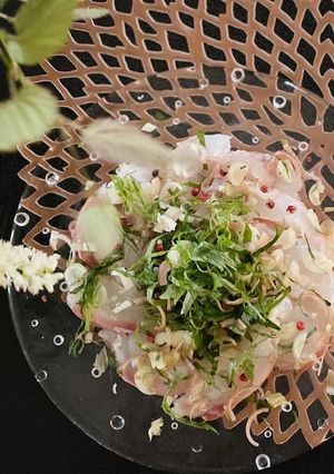 簡単すぎる鯛の昆布〆風、和風カルパッチョ-レシピのメイン写真