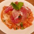 トマトとバジルの冷製カッペリーニ