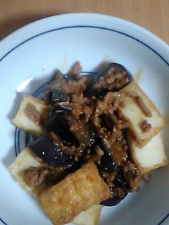 茄子と厚揚げの味噌炒め-レシピのメイン写真