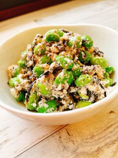 栄養満点☆枝豆とひじきと豆腐のサラダ-レシピのメイン写真