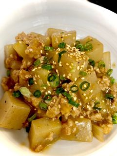 こんにゃくの甘味噌そぼろ煮-レシピのメイン写真