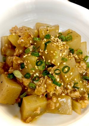 こんにゃくの甘味噌そぼろ煮-レシピのメイン写真