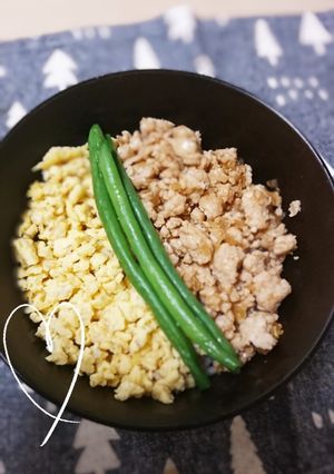 ☆節約にも♪我が家の3色そぼろ丼☆-レシピのメイン写真