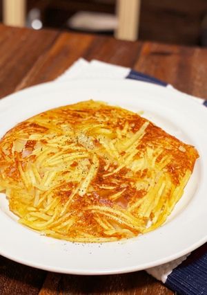 千切りポテトのハムチーズパンケーキ-レシピのメイン写真