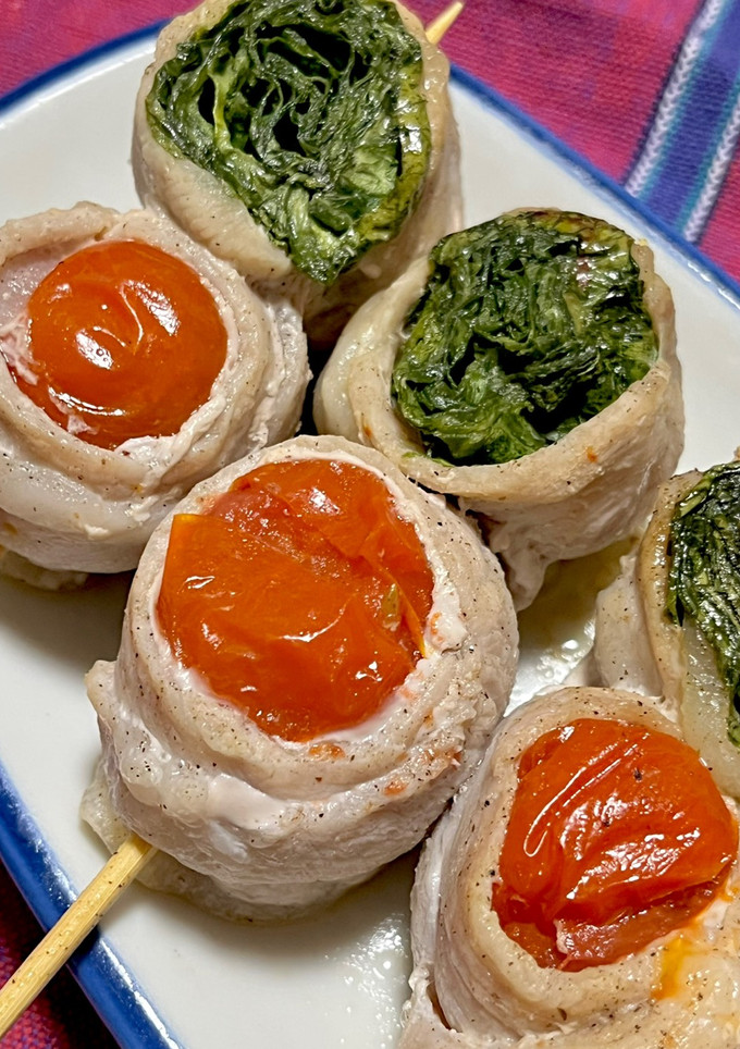 【おしゃれおつまみ】野菜の豚肉巻き串-レシピのメイン写真