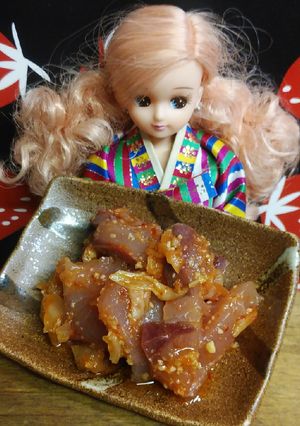 リカちゃん♡ツバスの韓国風キムチ和え*.-レシピのメイン写真