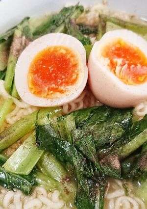 塩ラーメン☆小松菜&味玉-レシピのメイン写真